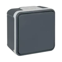 Interrupteur Bouton Poussoir Saillie OXXO IP55 Gris EUR'OHM 60803