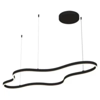 Suspension ZAMBELIS 95W Dimmable DESIGN Noir Sablé 25415